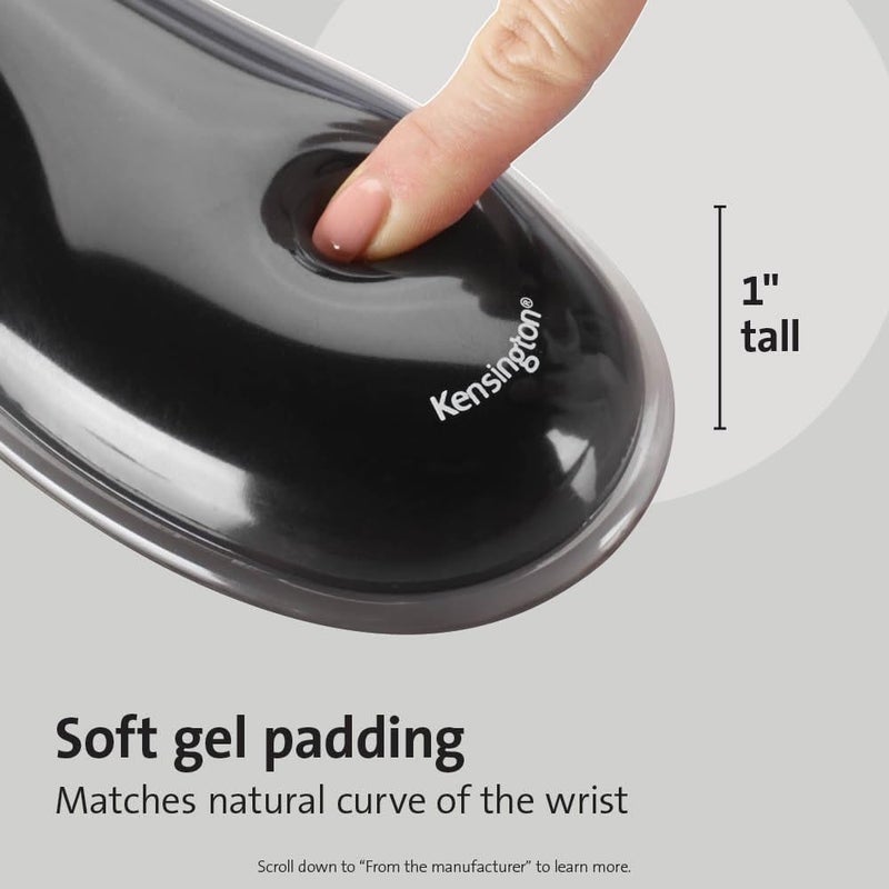 Kensington Mousepad and Wrist Rest, Gel, 11-2/5"Wx17-7/10"Lx1-7/10"H,GY (KMW52500) Each - Image 3